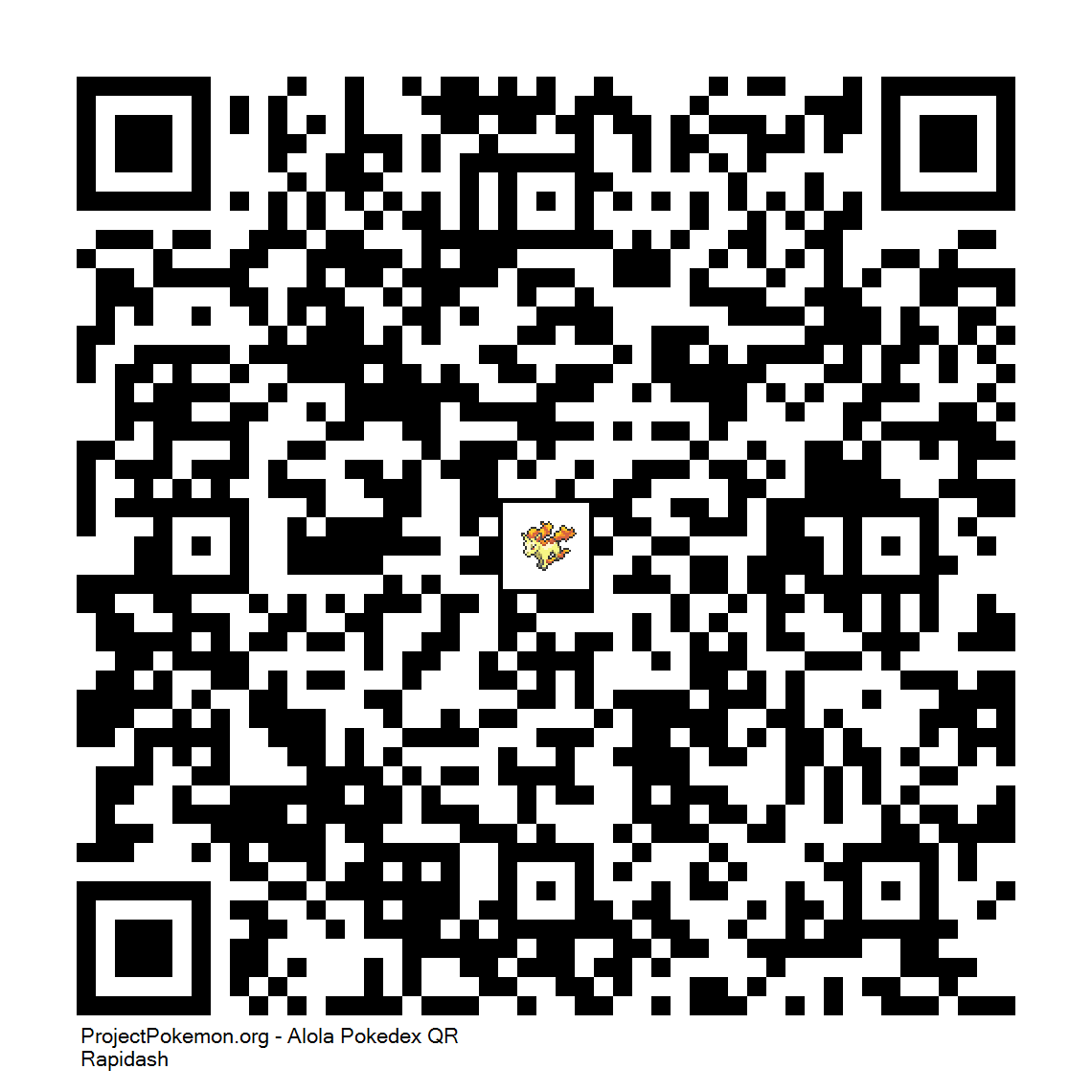 Cdigo QR de Rapidash